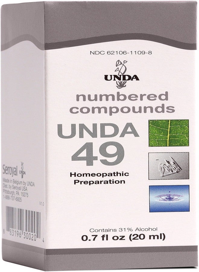 UNDA 49 Numbered Compounds | Homeopathic Preparation | 0.7 fl. oz. - Image 1